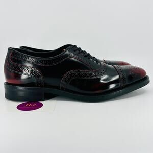 Allen Edmonds Men's Strand Antique Burgundy Cap Toe Oxford Dress Shoes Size 8 D
